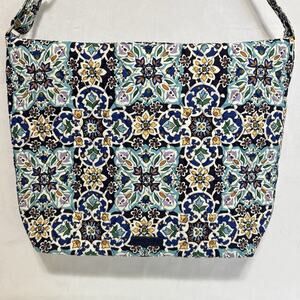 NWT Vera Bradley Hobo Shoulder Bag - Lisbon Medallion Cool Print
